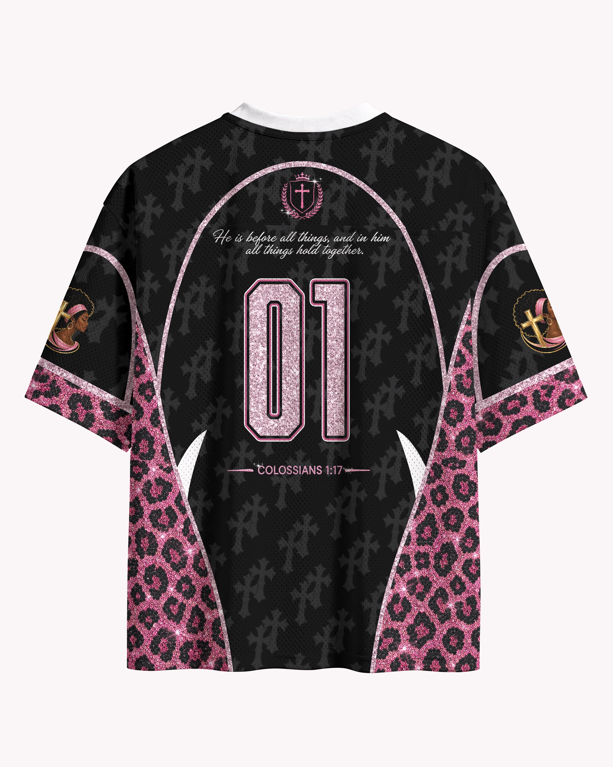 Black Jesus Christ Is King Football Jersey – Christian Faith Streetwear