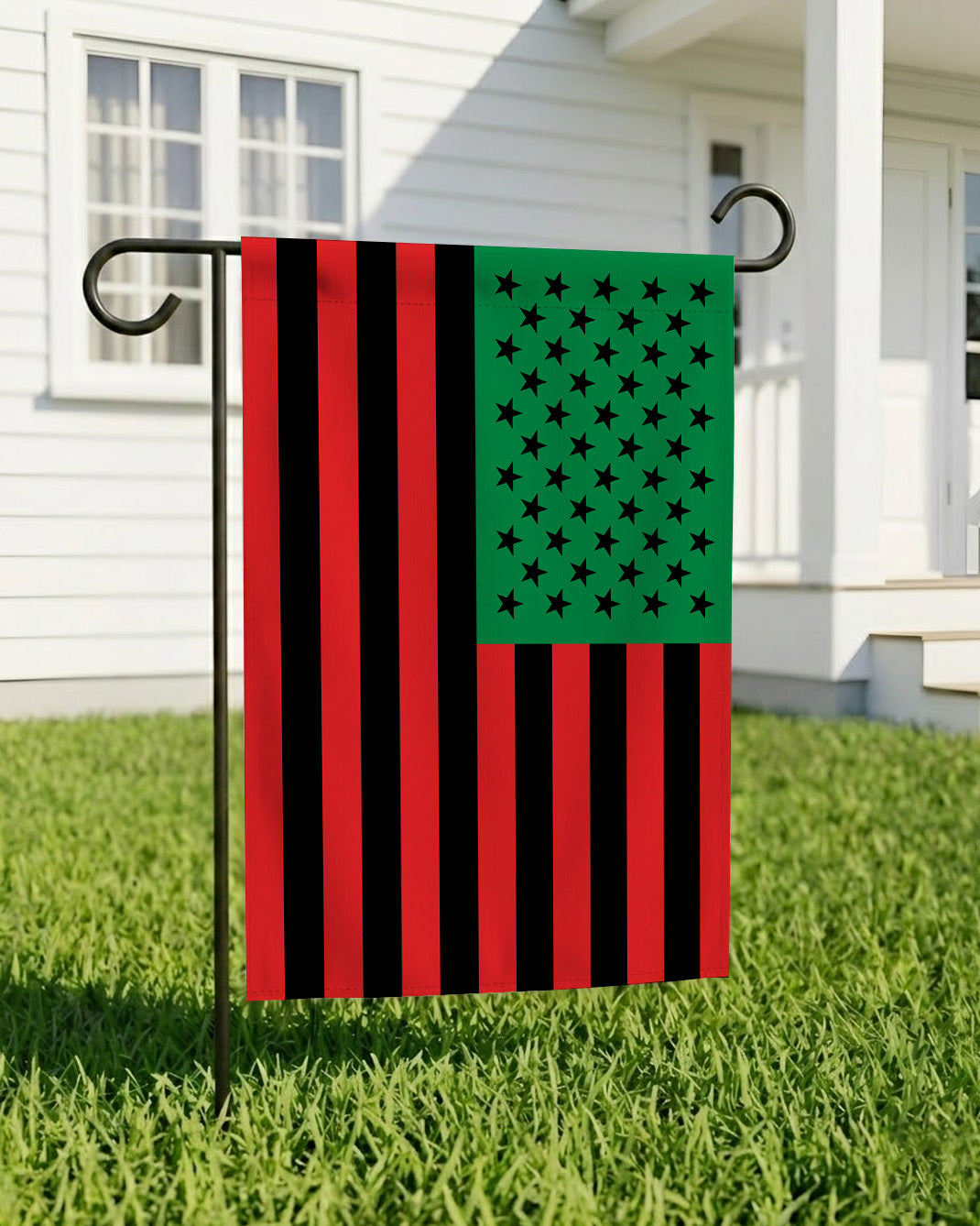 Black American Flag Pan African Colors