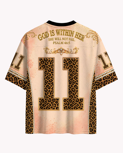 Psalm 46:5 Faith Football Jersey – God Within Her Streetwear