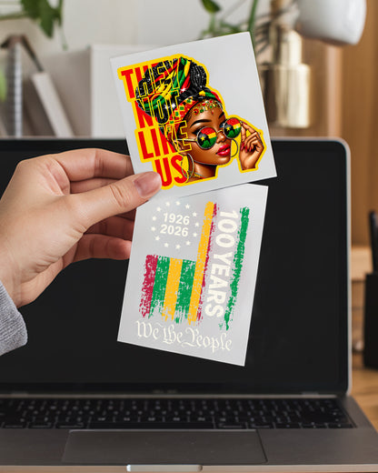 They Not Like Us' - African Empowerment Decal