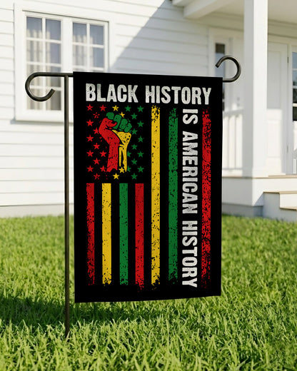 Black History Is American History Flag