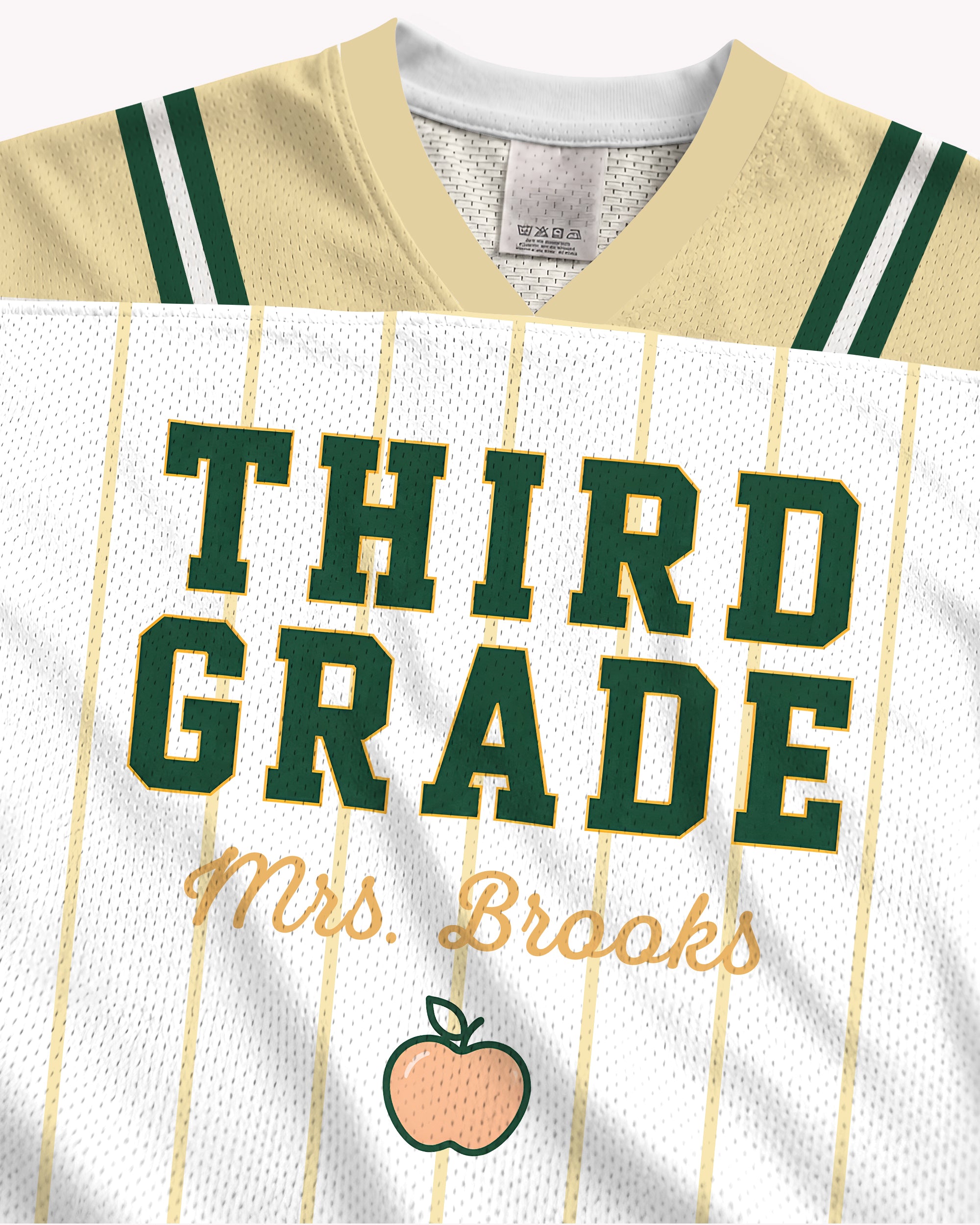 Black Woman Teacher Jersey – Vintage School Spirit Shirt