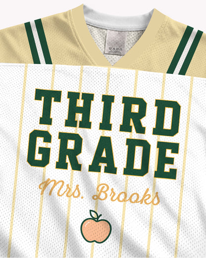 Black Woman Teacher Jersey – Vintage School Spirit Shirt
