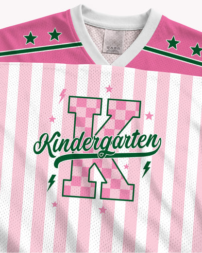 Custom Kindergarten Teacher Jersey Shirt – Back to School Mesh Football Jersey