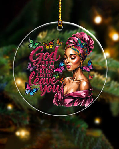 Black Woman Faith Encouragement Gift Acrylic Ornament