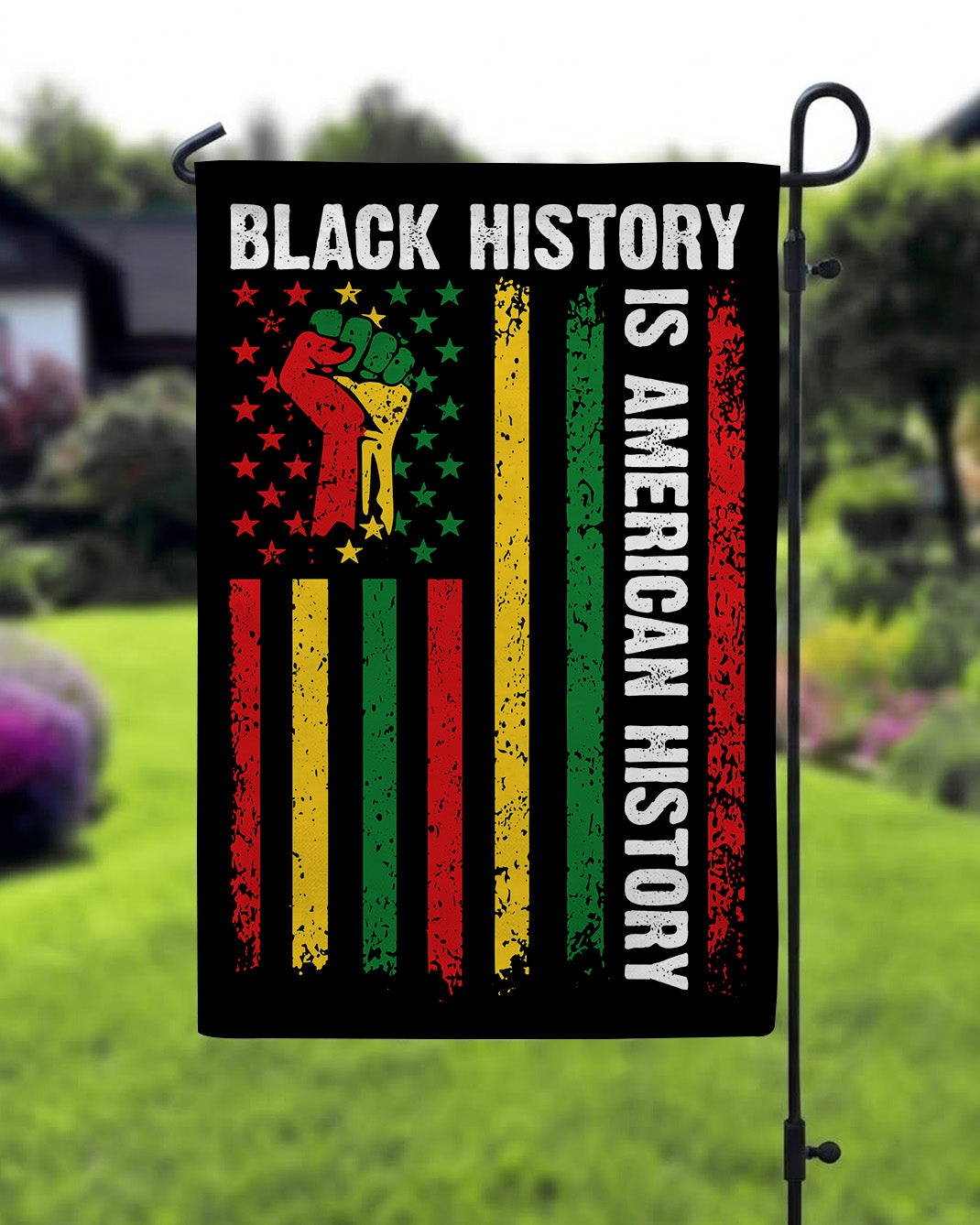 Black History Is American History Flag