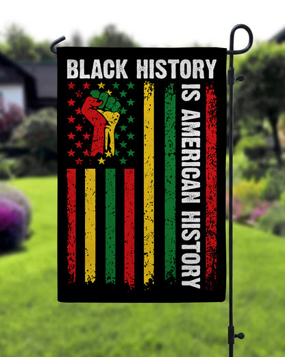 Black History Is American History Flag