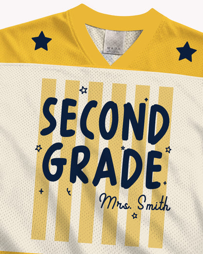 Custom Black Teacher Name Mesh Baseball Jersey