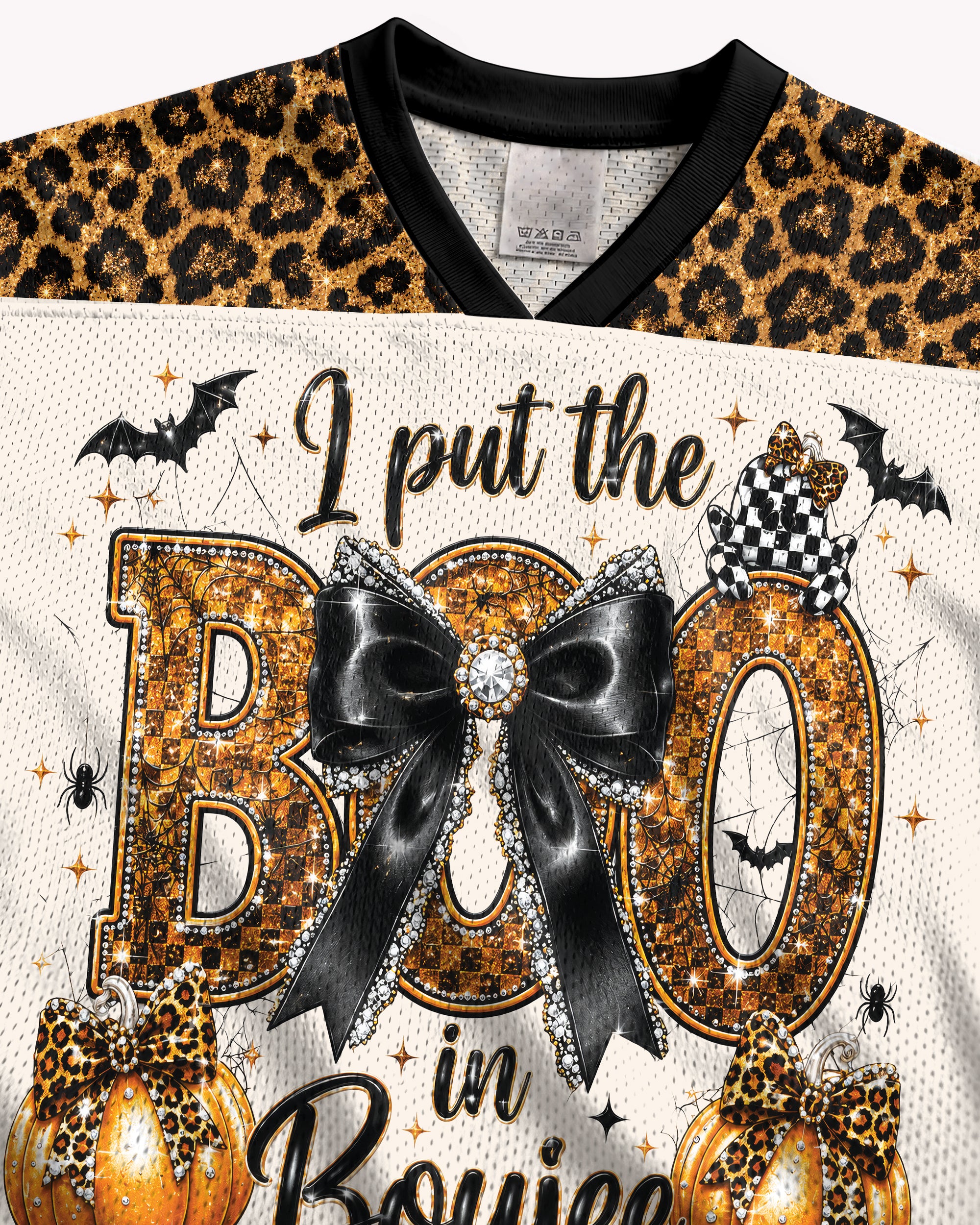 Black Culture Boo In Boujee Football Jersey – Halloween Game Day Streetwear