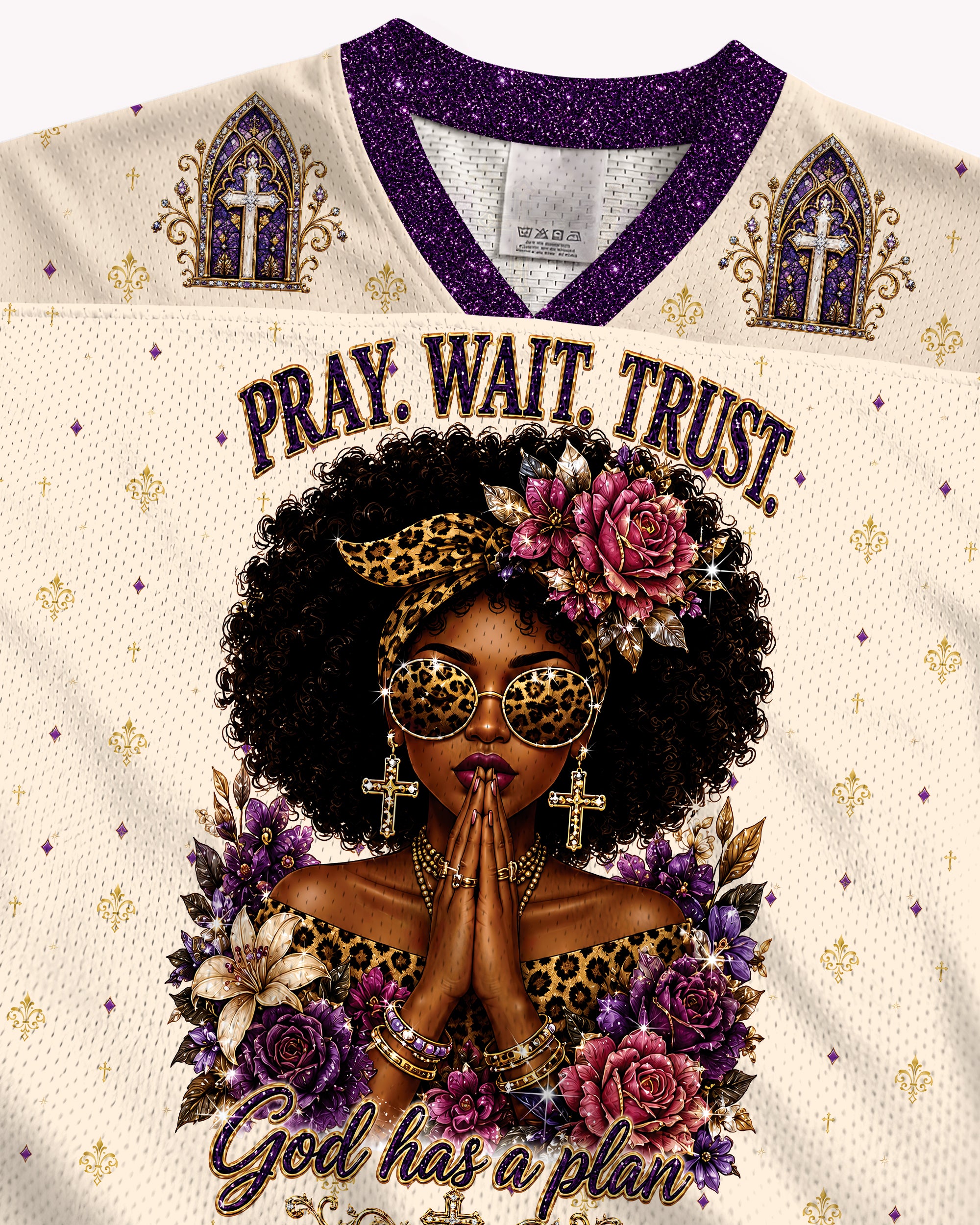 Black Christian Faith Football Jersey – God Don’t Play About Me