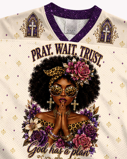 Black Christian Faith Football Jersey – God Don’t Play About Me
