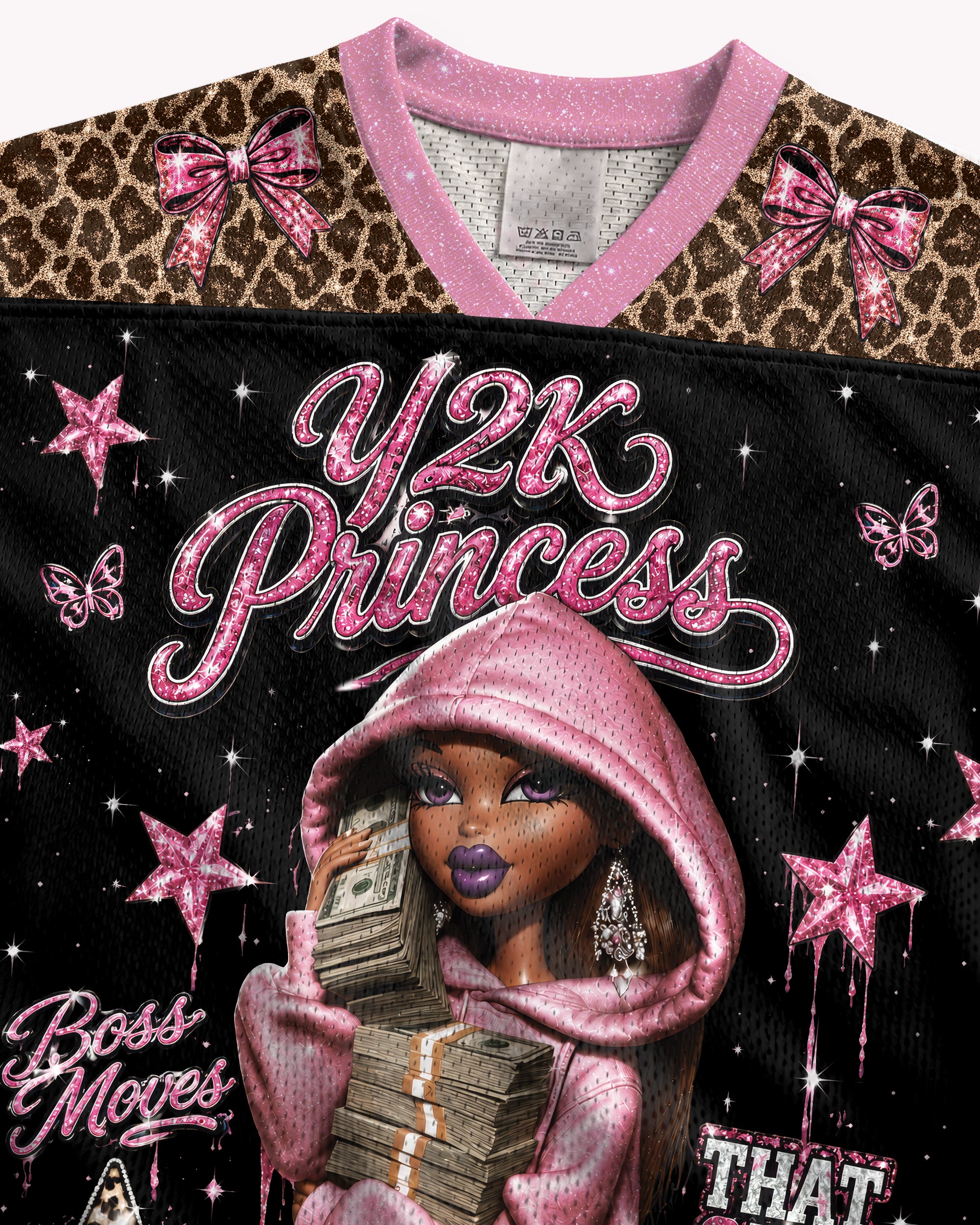 Black Girl Magic Y2K Princess Football Jersey – Pink Boss Vibes