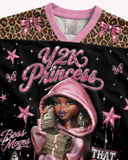 Black Girl Magic Y2K Princess Football Jersey – Pink Boss Vibes