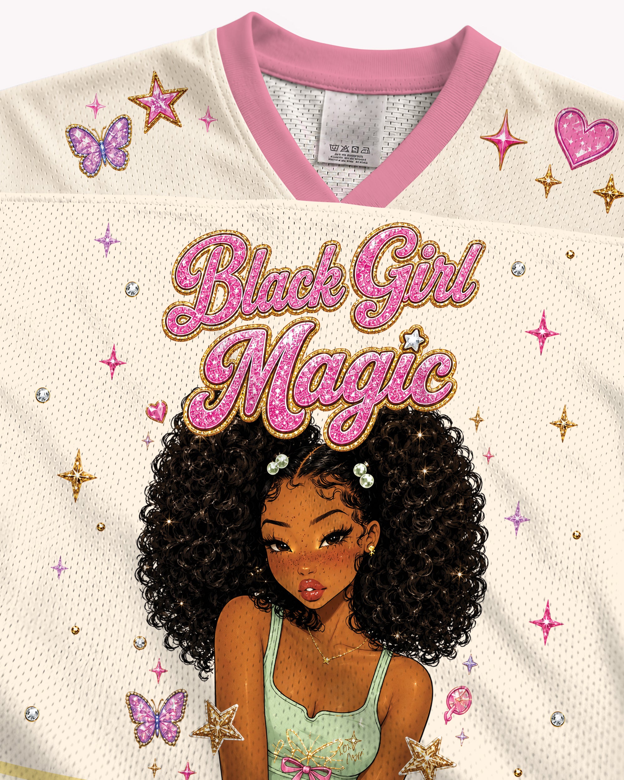 Black Girl Magic Football Jersey – Black Women Empowerment Graphic Sportswear