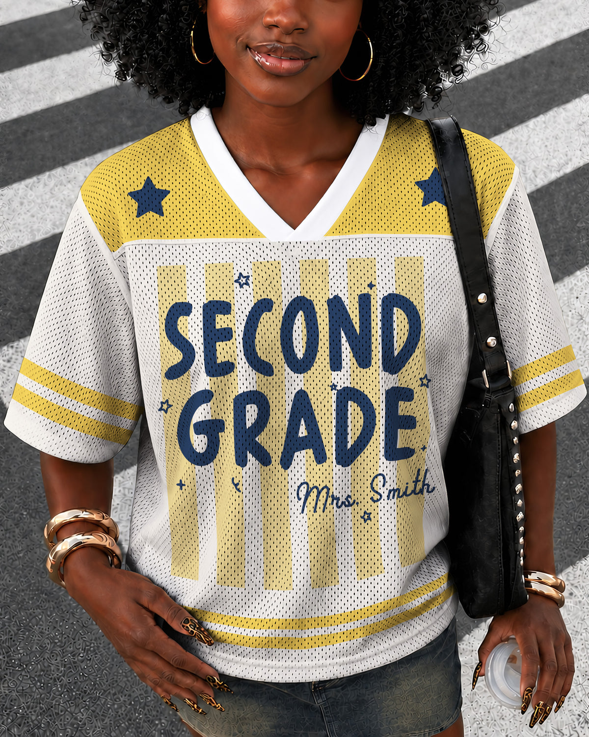 Custom Black Teacher Name Mesh Baseball Jersey