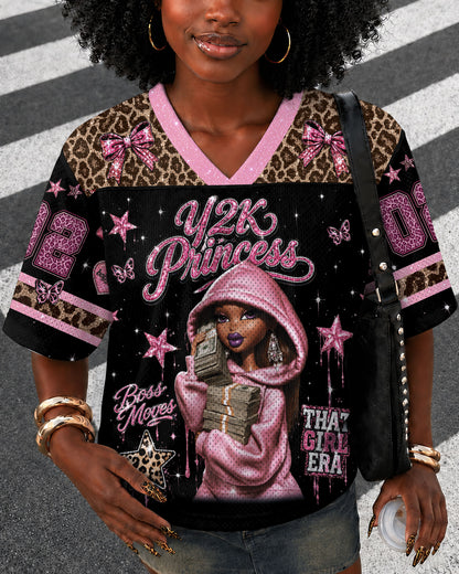 Black Girl Magic Y2K Princess Football Jersey – Pink Boss Vibes