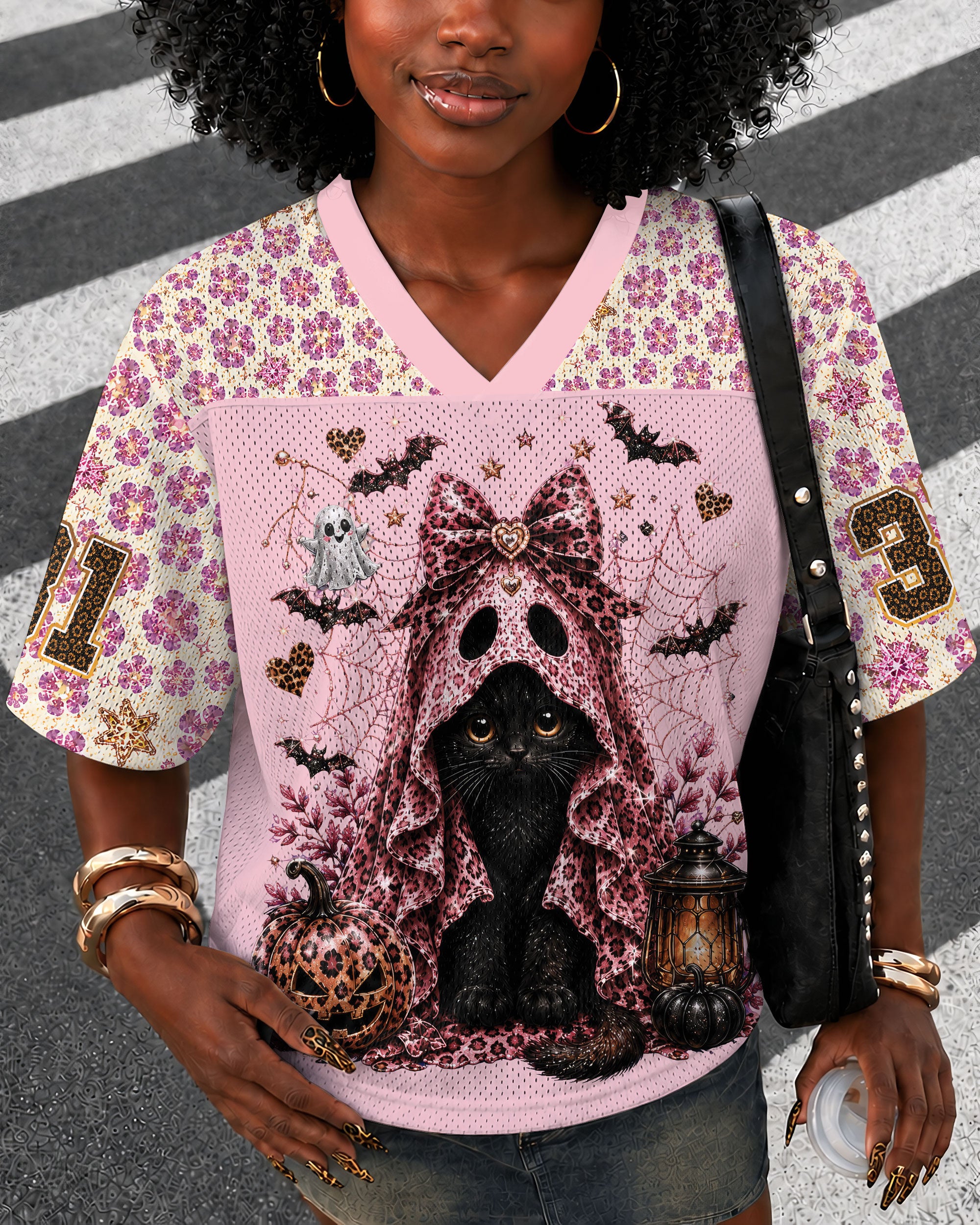 Black Girl Halloween Football Jersey – Melanin Cat Vibes