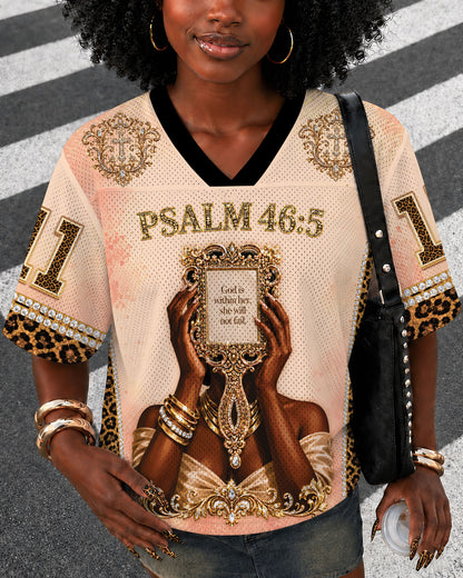 Psalm 46:5 Faith Football Jersey – God Within Her Streetwear