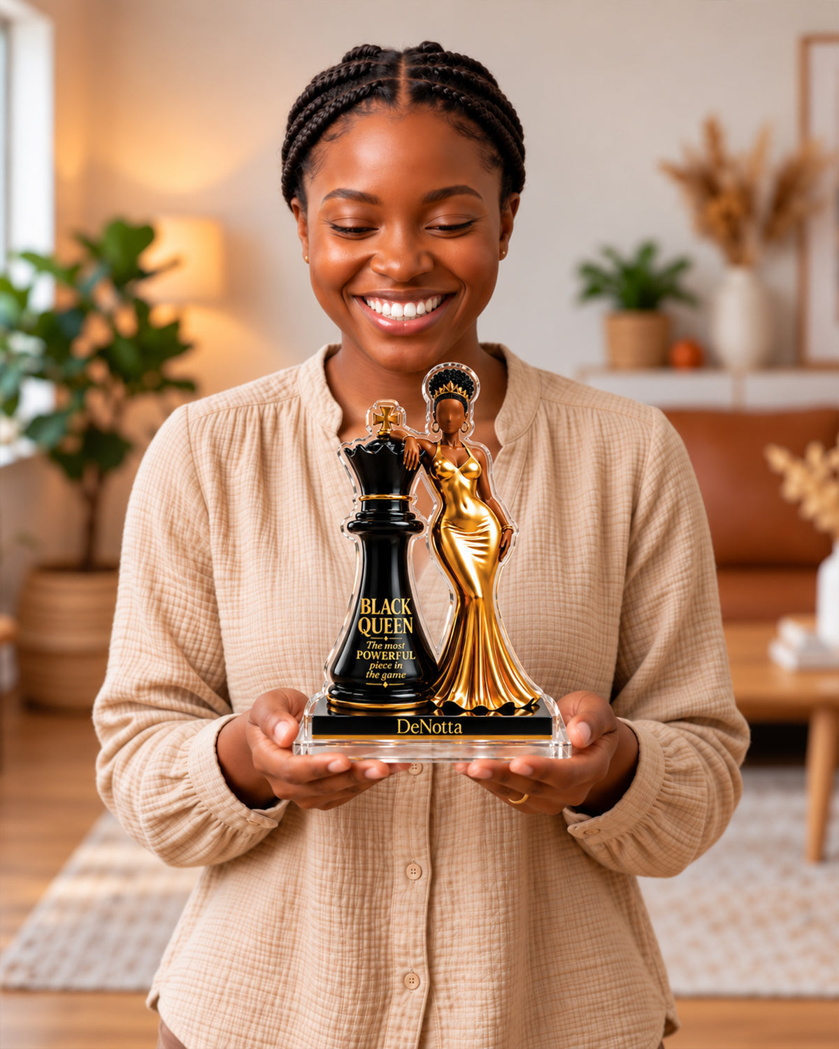 I Am A Black Queen Custom Chess Acrylic Plaque