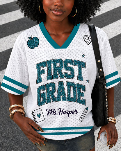 Personalized Teacher Football Jersey – Custom Name & Number Game Day Shirt