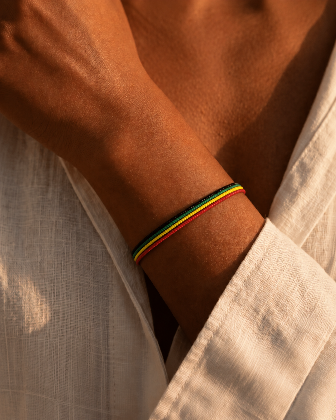 Black Pride Beaded Bracelet – Pan-African Inspired Handmade Bracelet