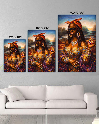 Black Queen - Empowerment, Beauty, and Elegance - Poster/Canvas