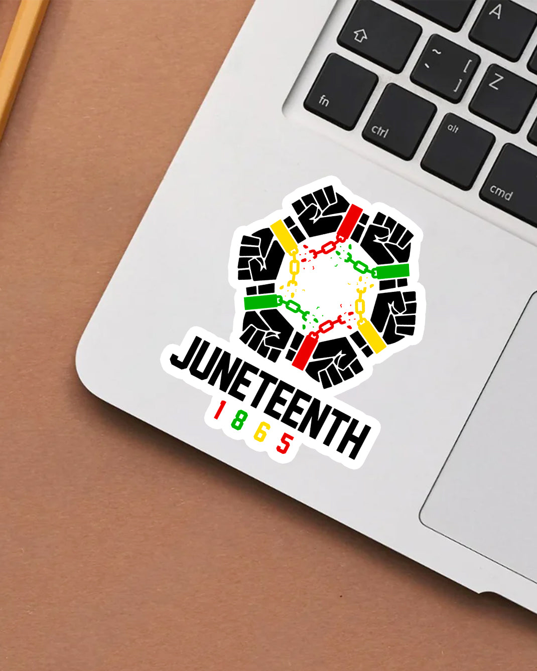 Juneteenth 1865 Freedom Fists, Black Power Decal