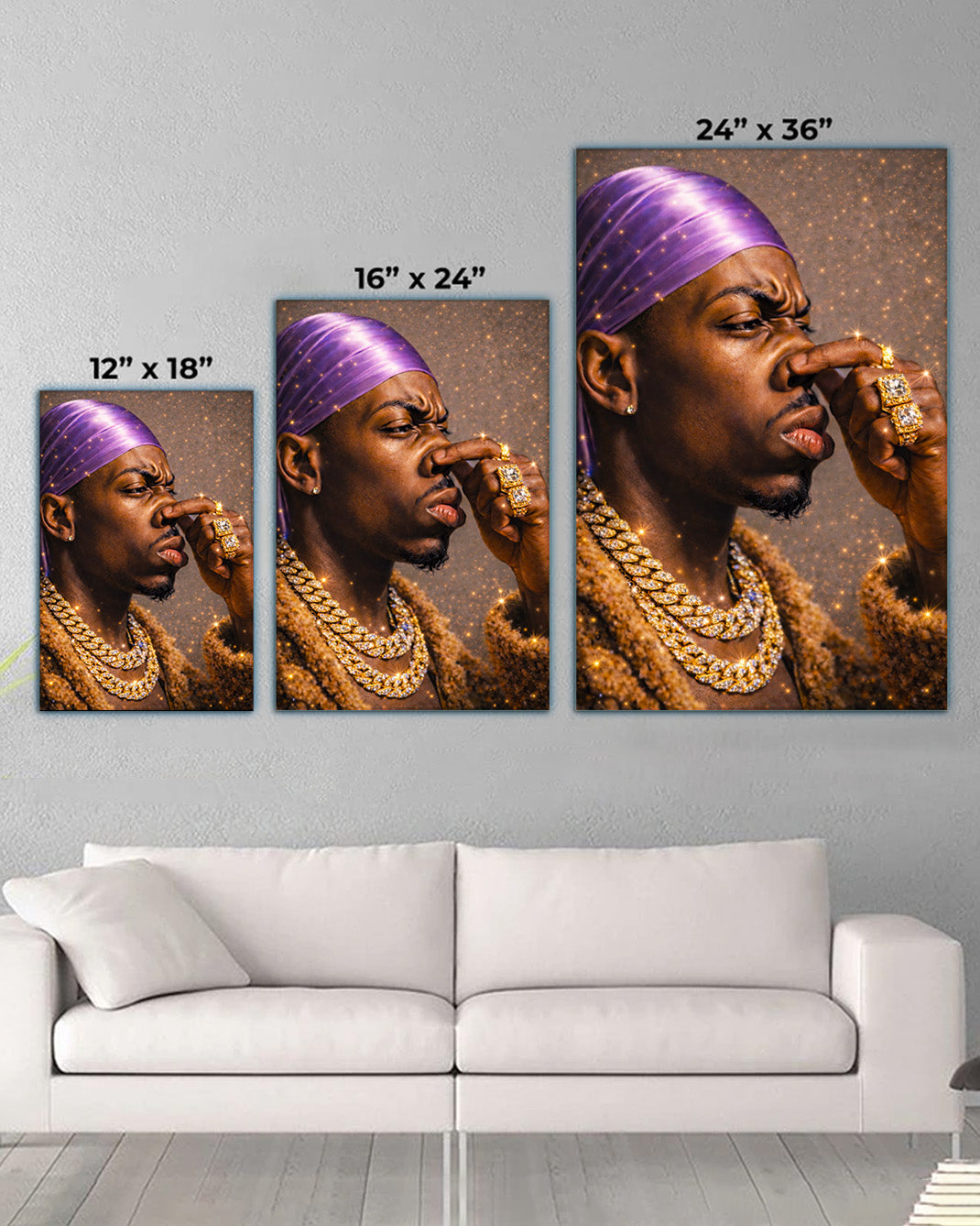 Black King - Strength, Style, and Confidence - Poster/Canvas