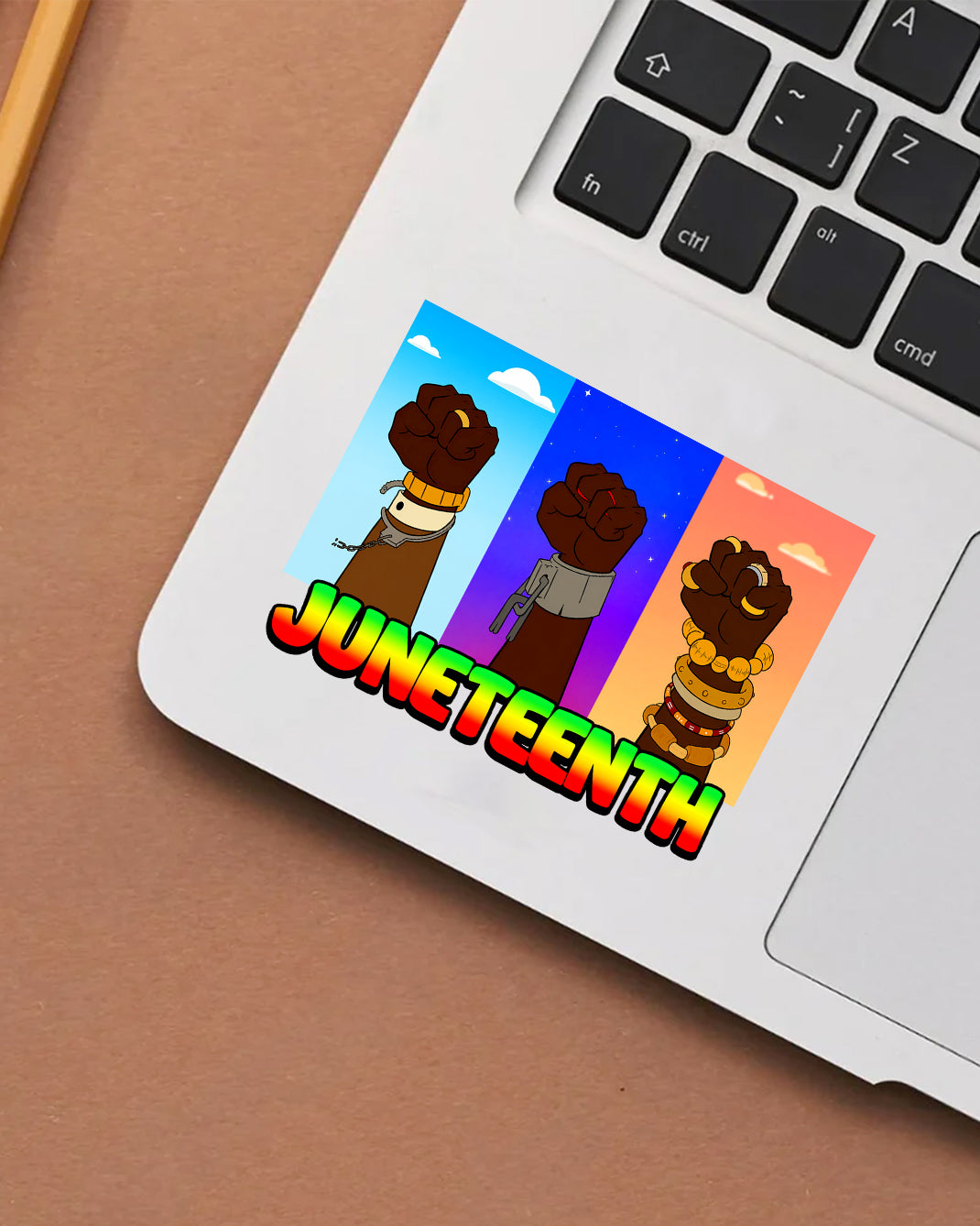 Juneteenth Freedom Fist Celebrating Emancipation Decal