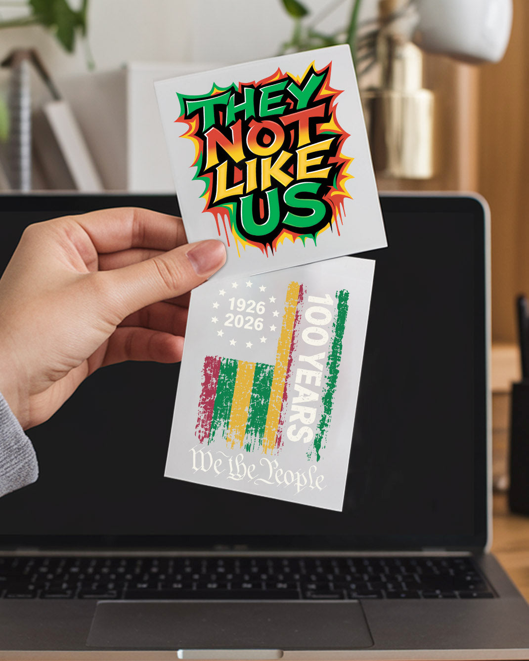 "They Not Like Us" Bold Cultural Statement Decal