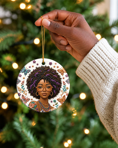 Black Woman Empowerment Ornament - Black Excellence Christmas Gift