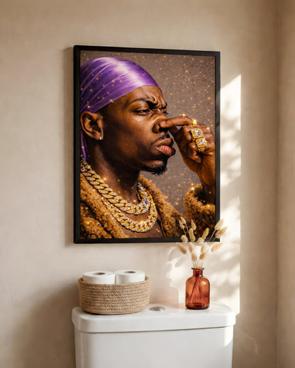 Black King - Strength, Style, and Confidence - Poster/Canvas
