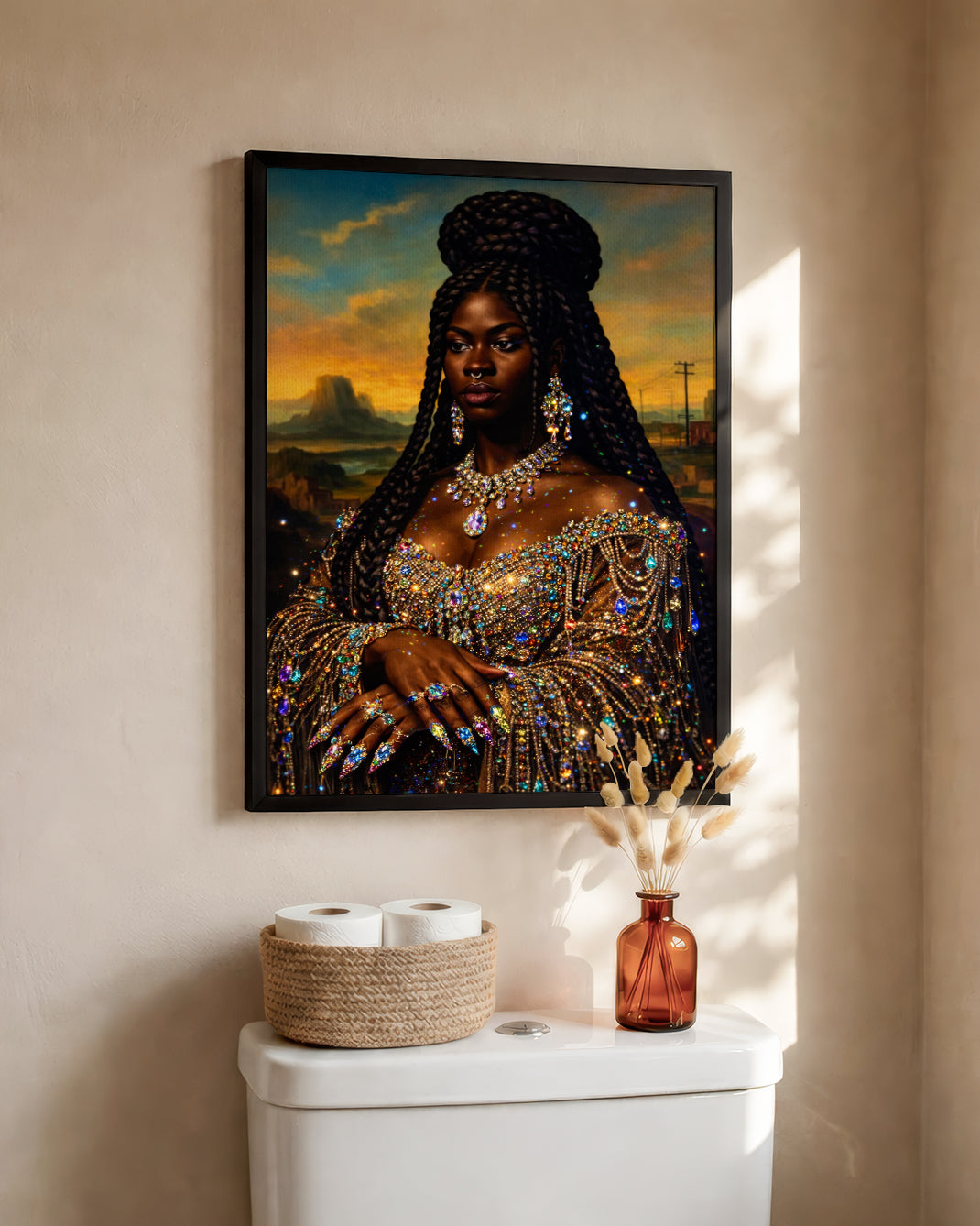 Radiant Black Queen - Empowerment, Elegance, and Legacy - Poster/Canvas