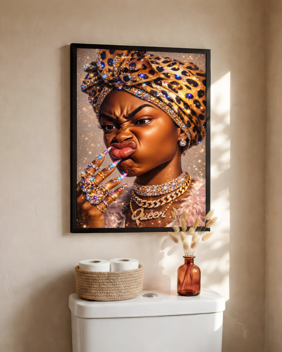 Queen of Black Excellence - Fierce, Confident, and Beautiful - Poster/Canvas