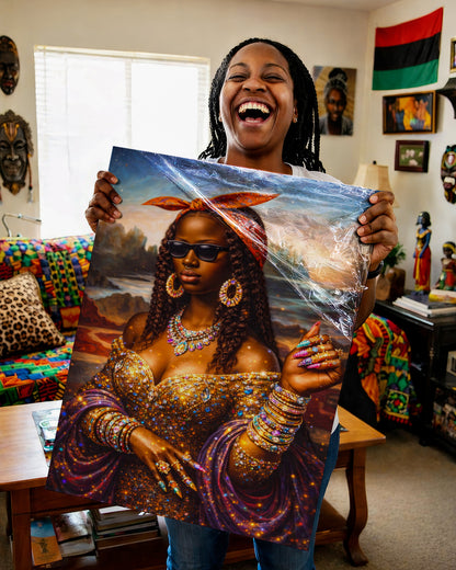 Black Queen - Empowerment, Beauty, and Elegance - Poster/Canvas