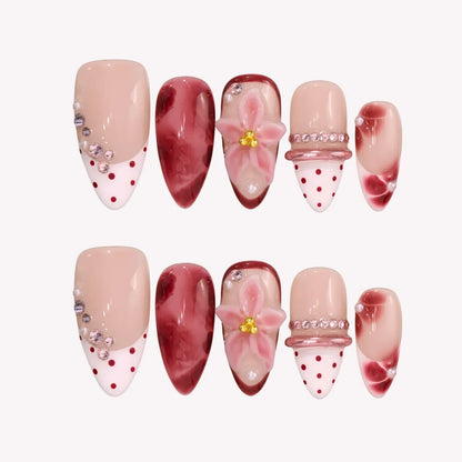 Candy Blossom – Handmade Press On Nails | Reusable Salon Quality Set