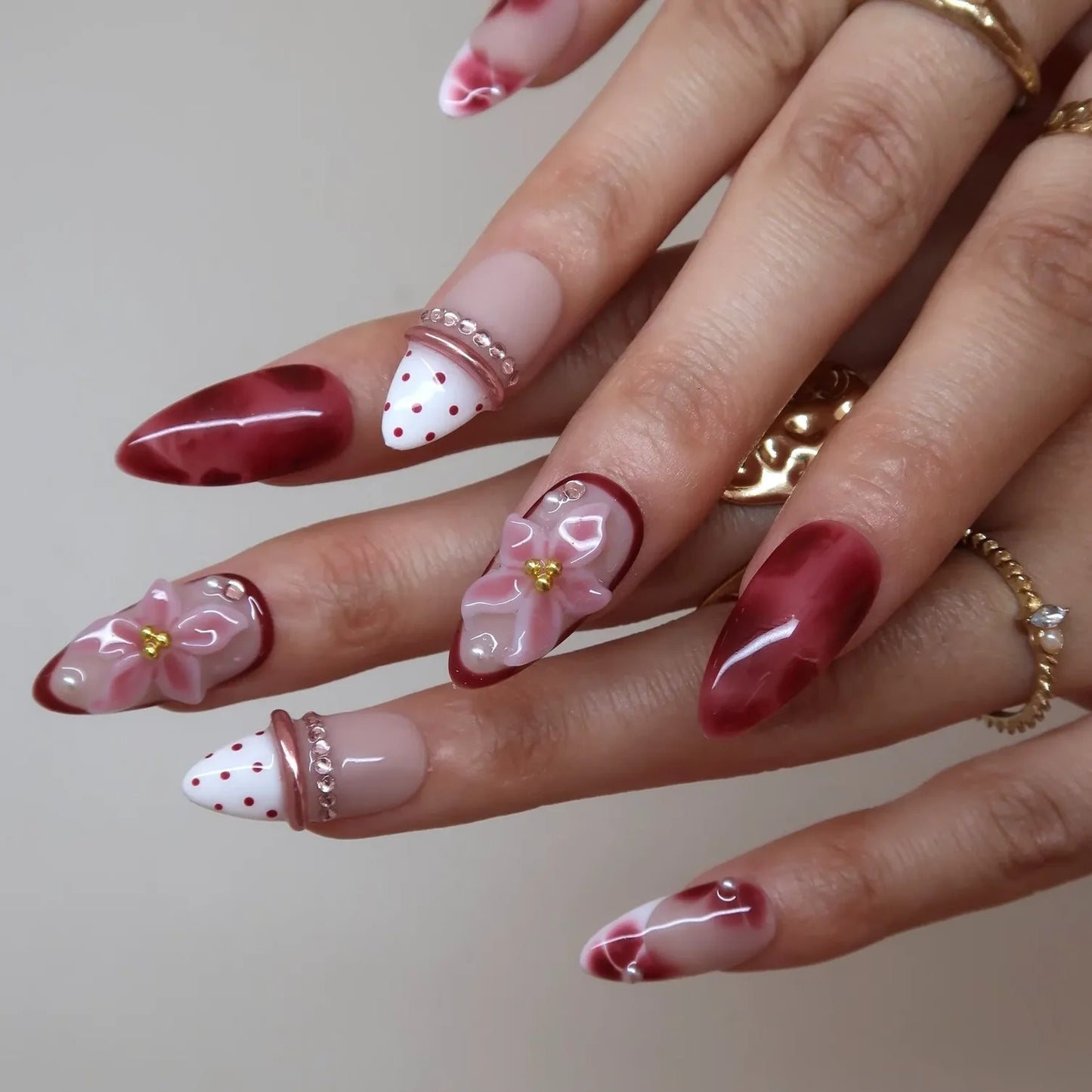 Candy Blossom – Handmade Press On Nails | Reusable Salon Quality Set