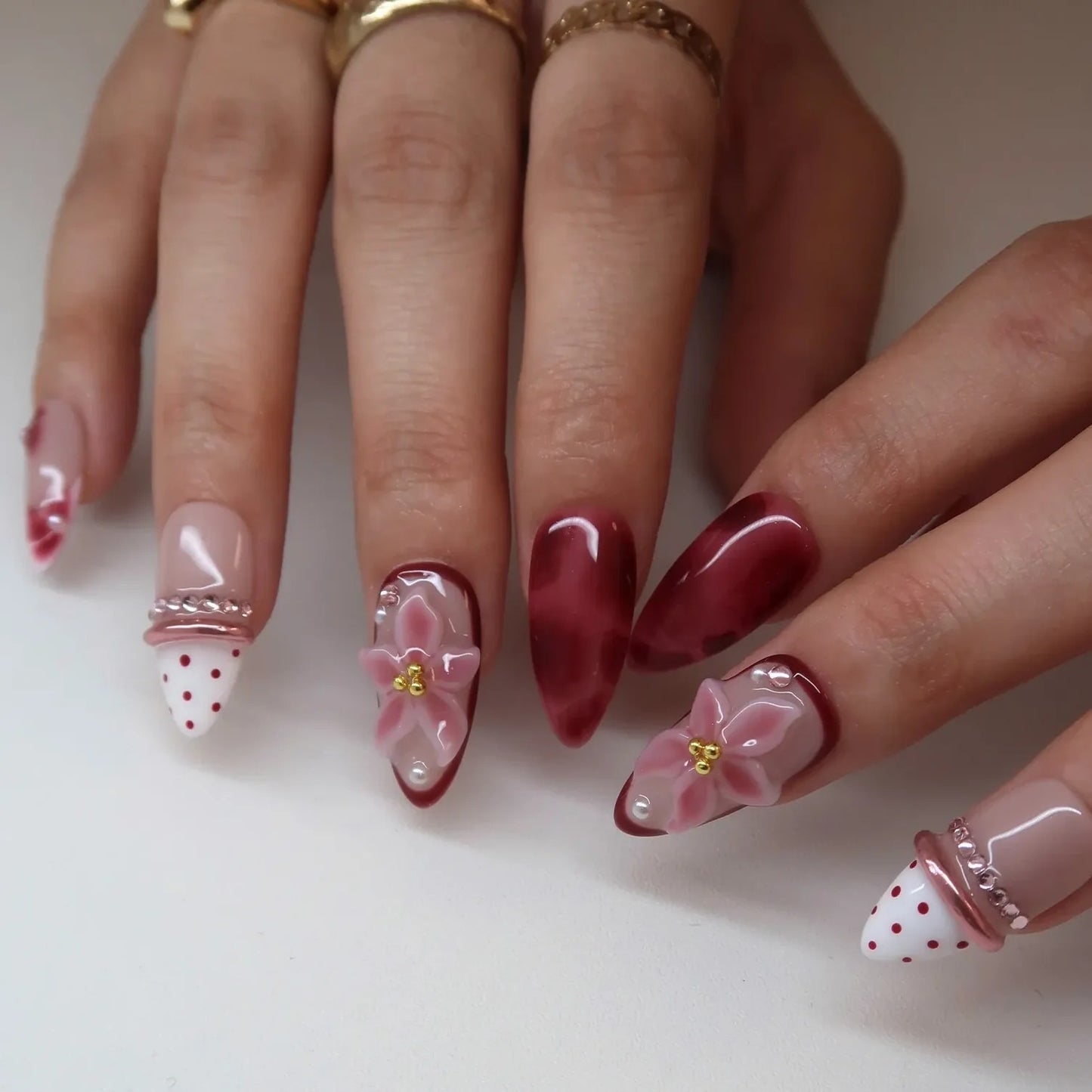 Candy Blossom – Handmade Press On Nails | Reusable Salon Quality Set