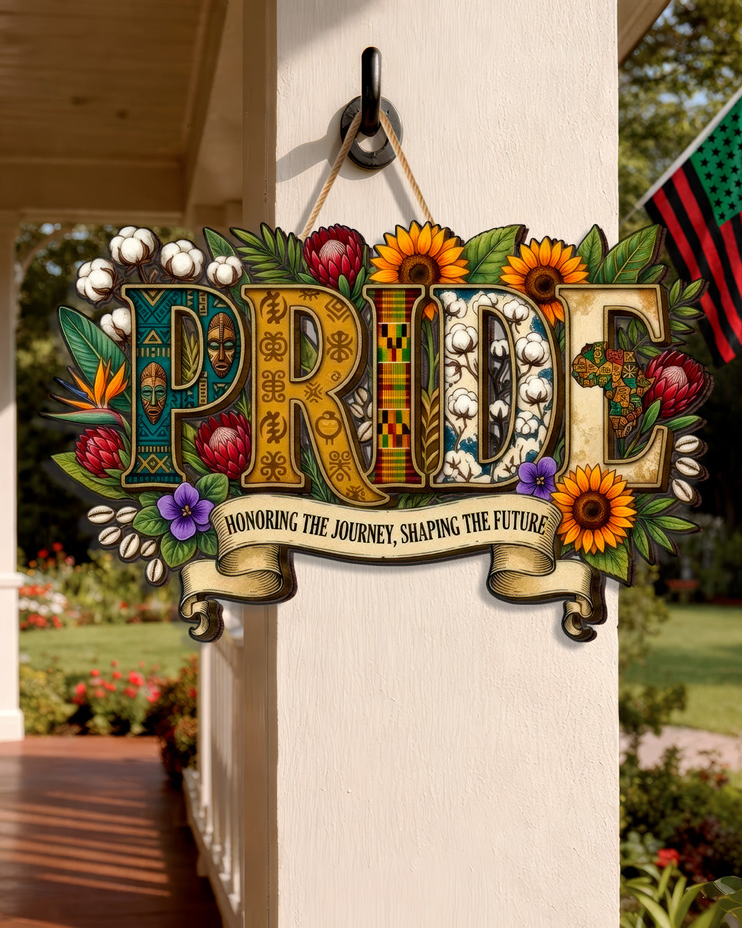 Pride Wood Sign - Honoring the Journey, Shaping the Future