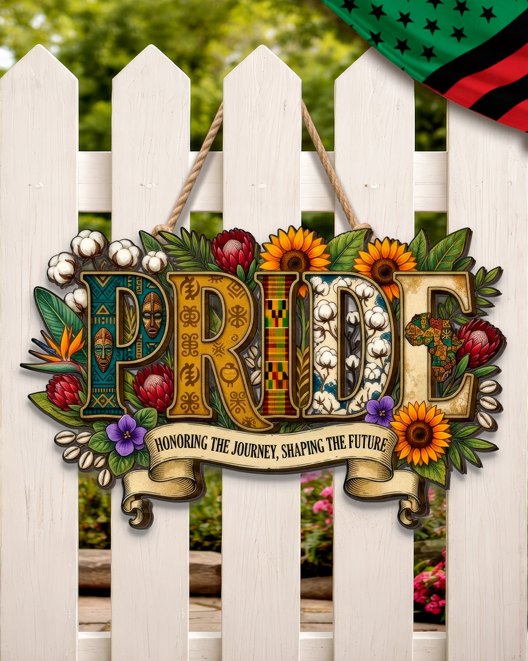 Pride Wood Sign - Honoring the Journey, Shaping the Future