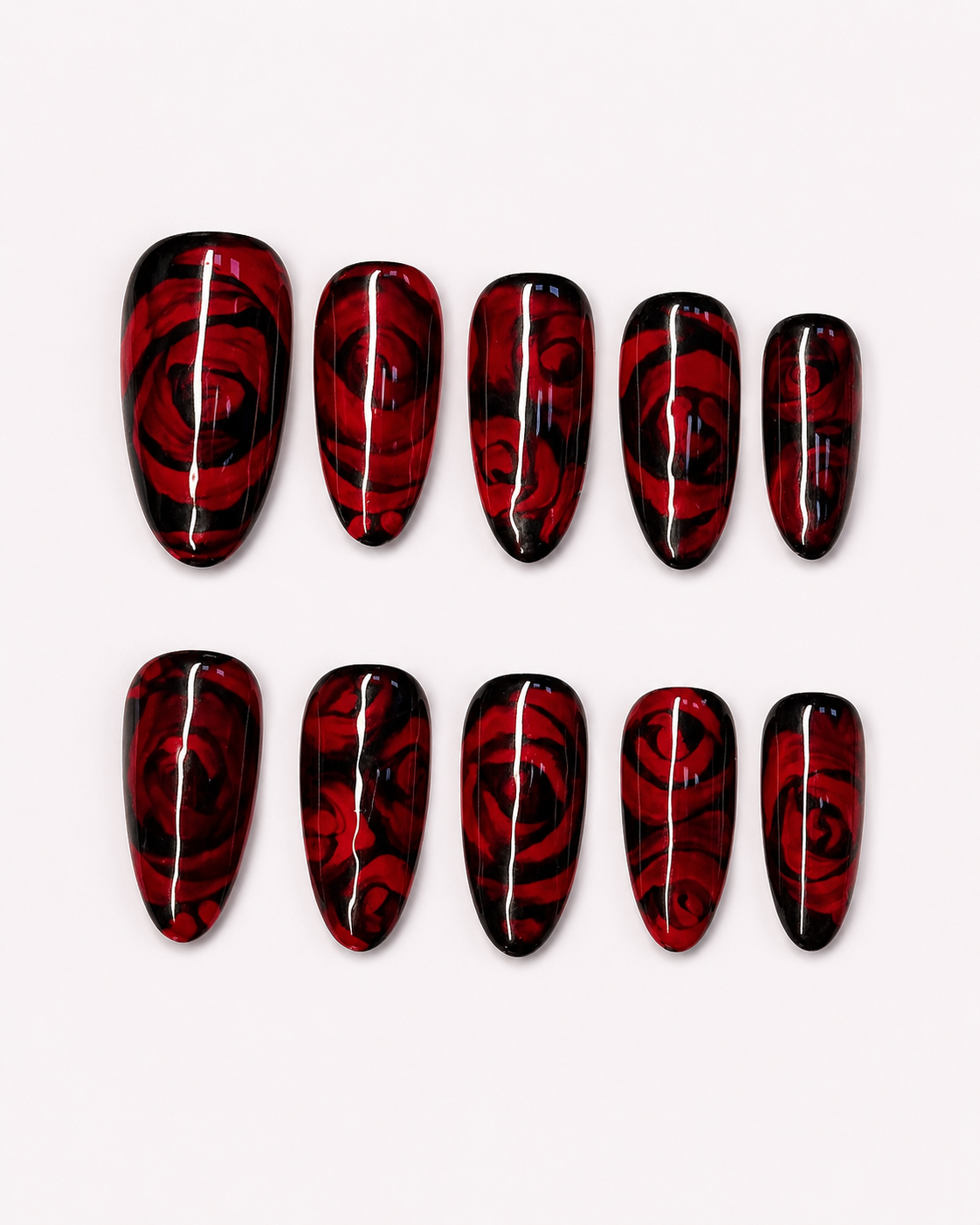 Rose Drown Summer Y2K Press On Nails