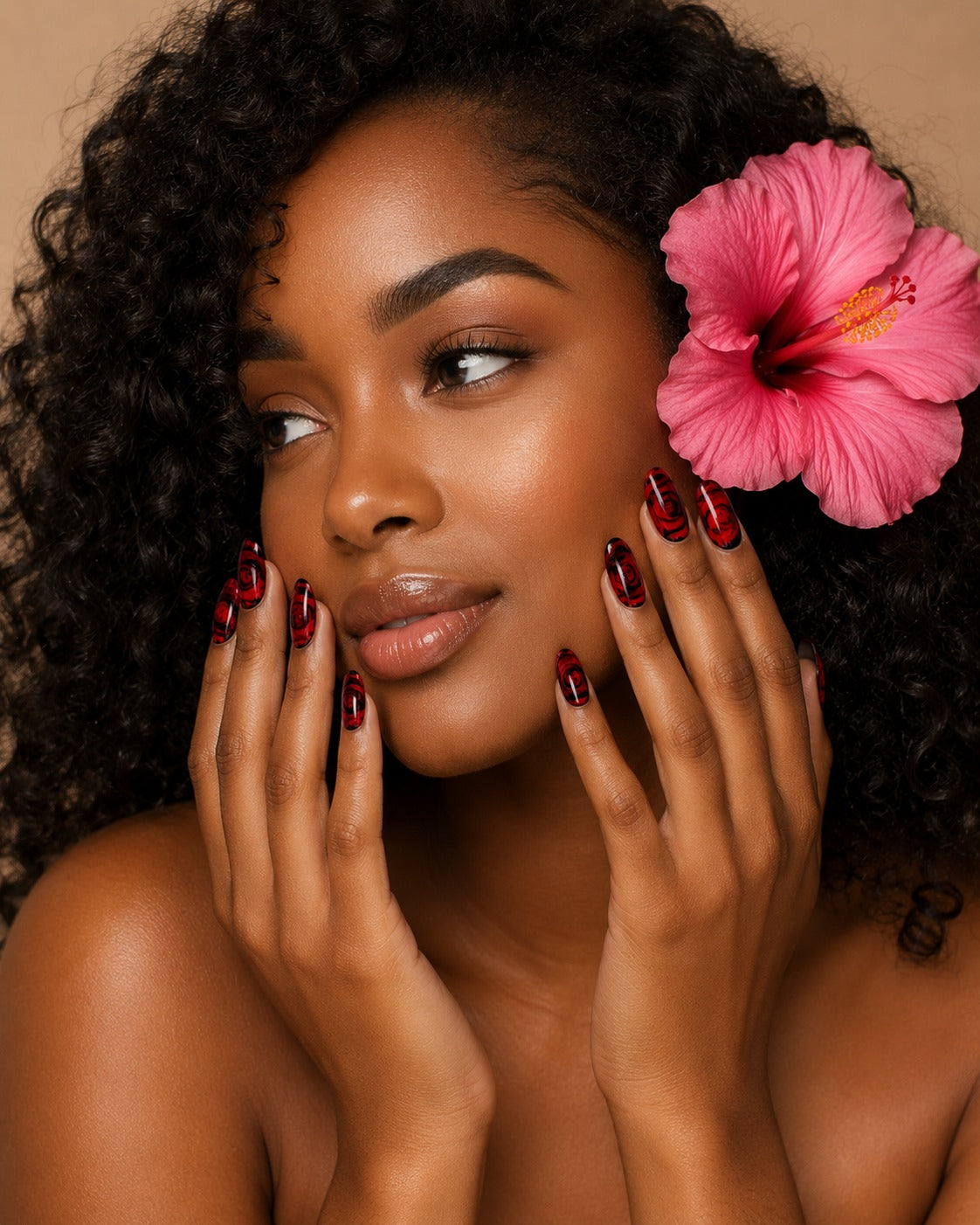 Rose Drown Summer Y2K Press On Nails