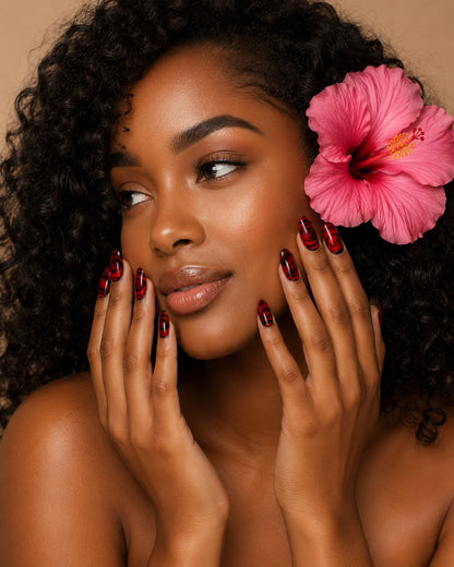 Rose Drown Summer Y2K Press On Nails