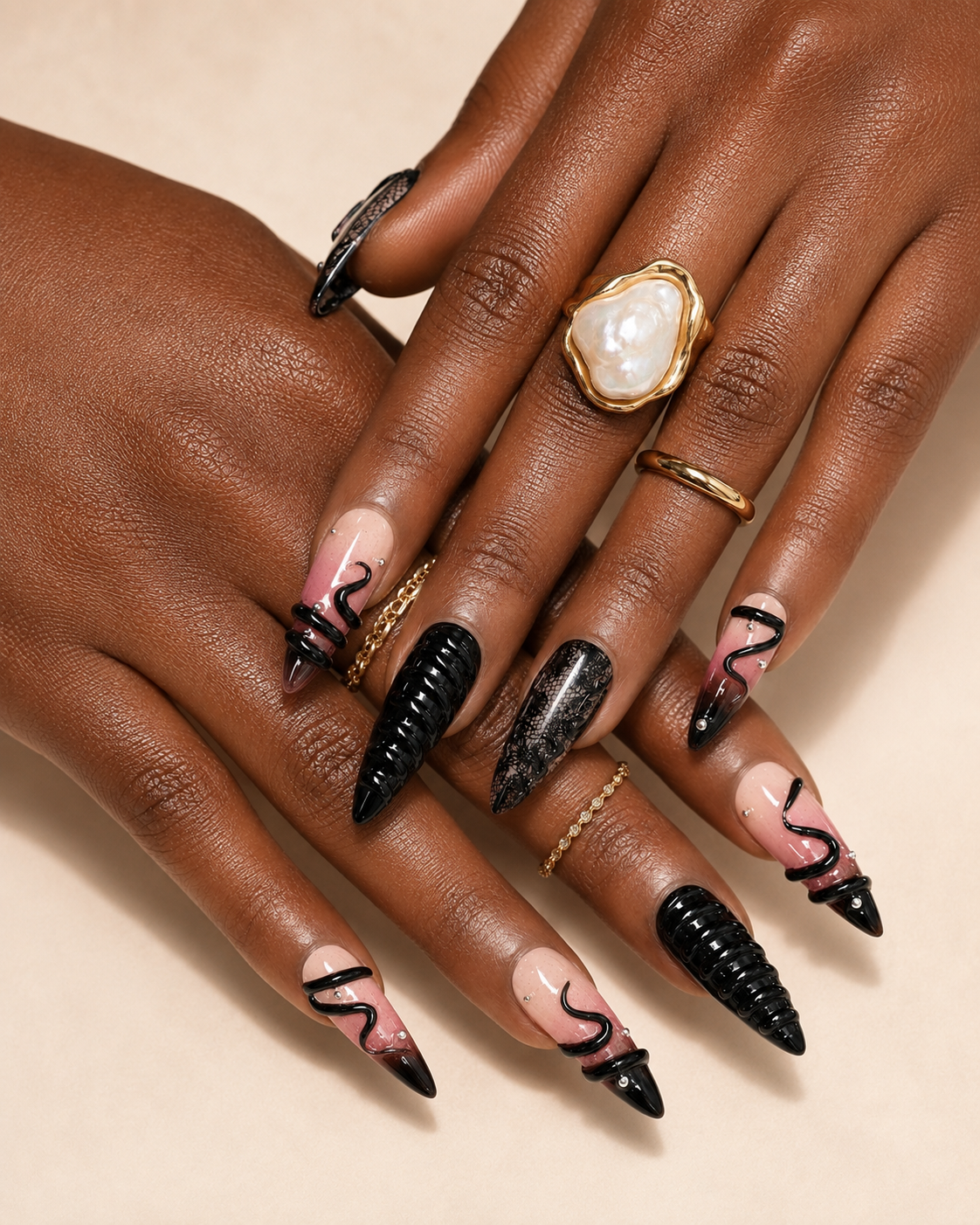 Velvet Venom Summer Y2K Press On Nails