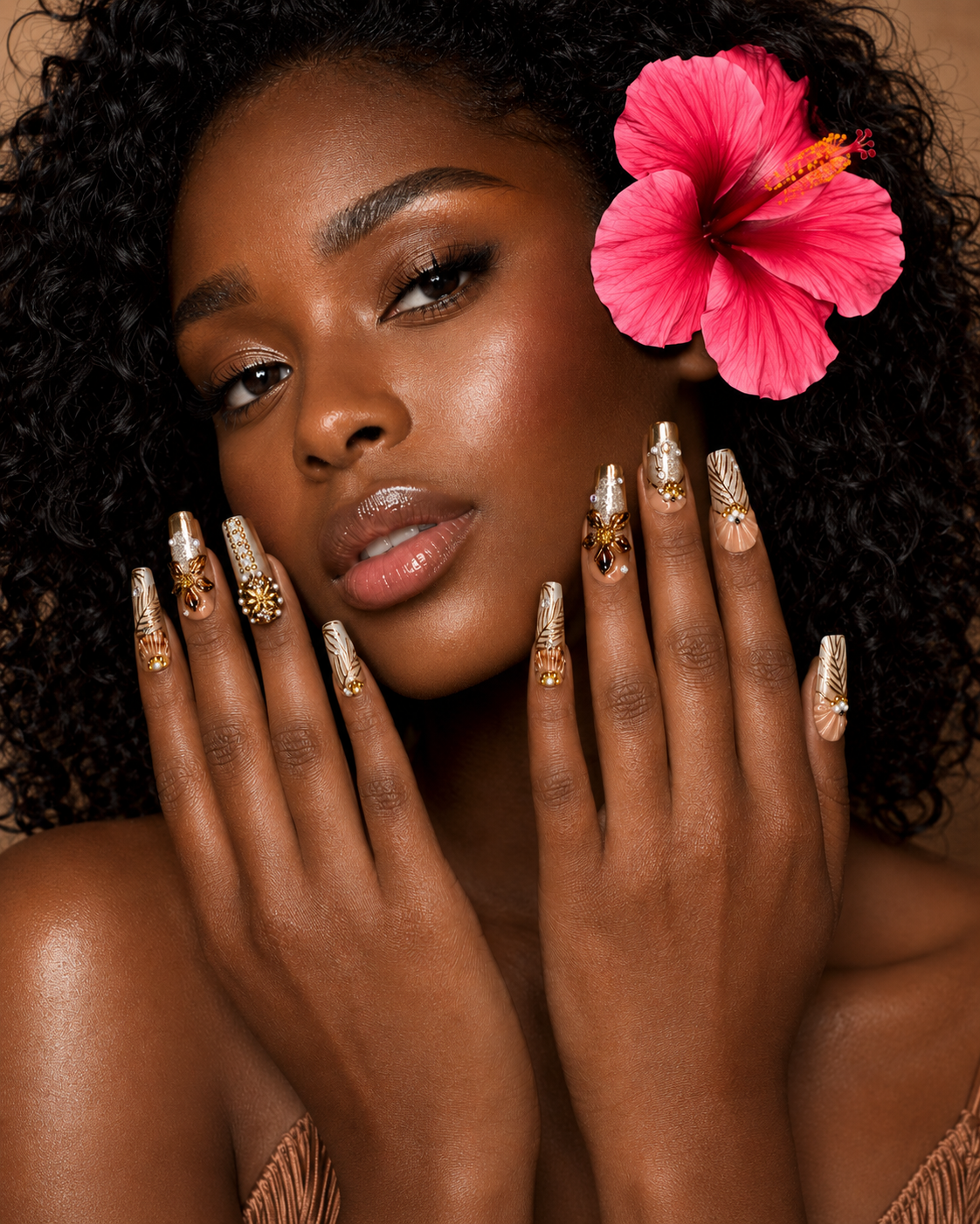 Aurelia Shell Maximalist Press On Nails