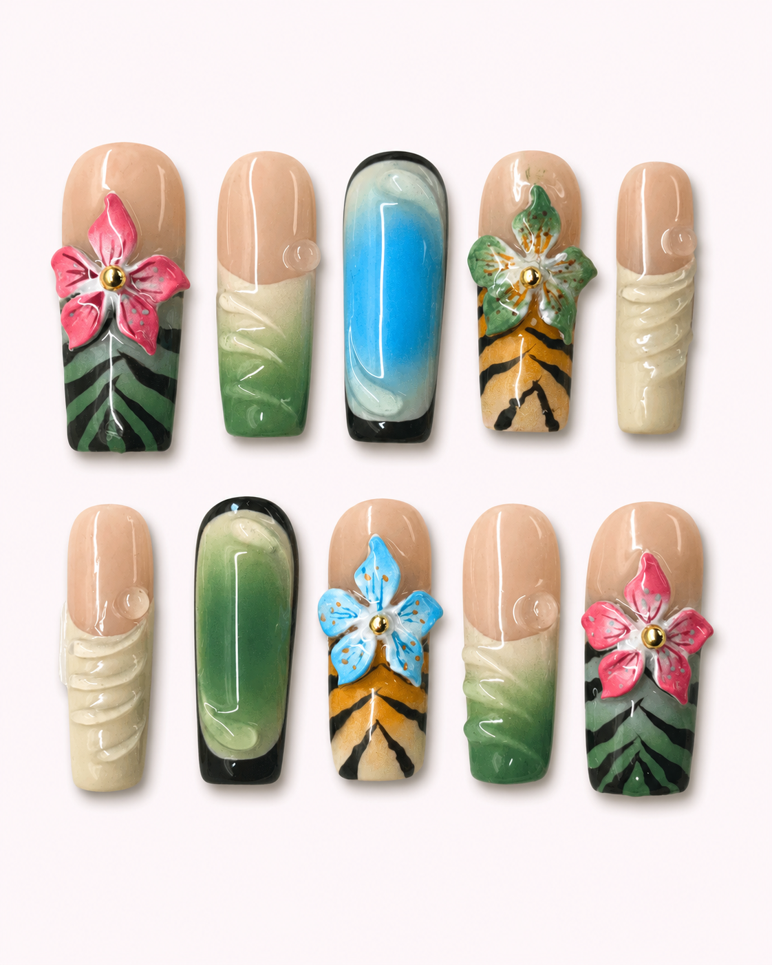 Kualoa Realm Maximalist Press On Nails