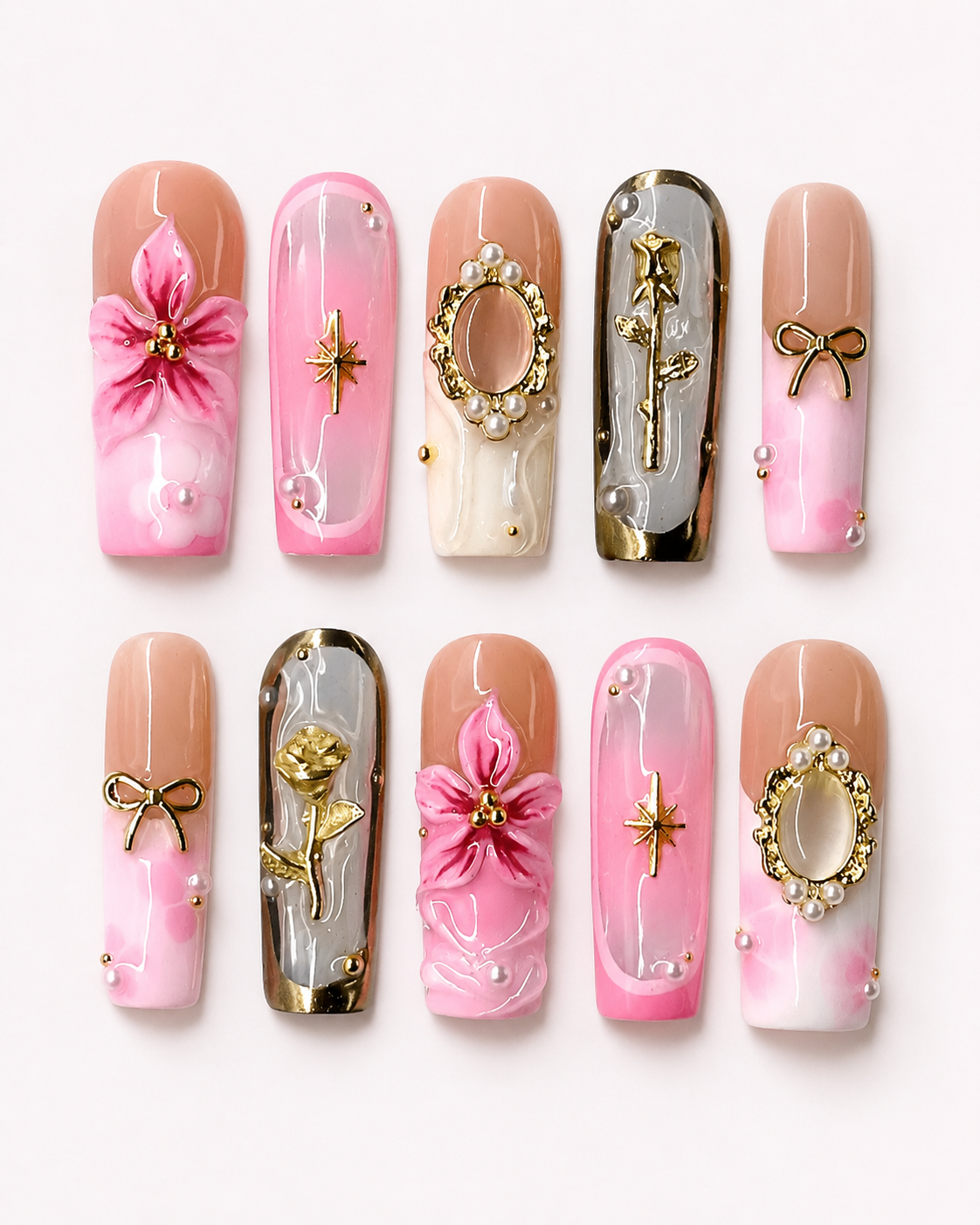 Virgo Celestial Summer Press On Nails