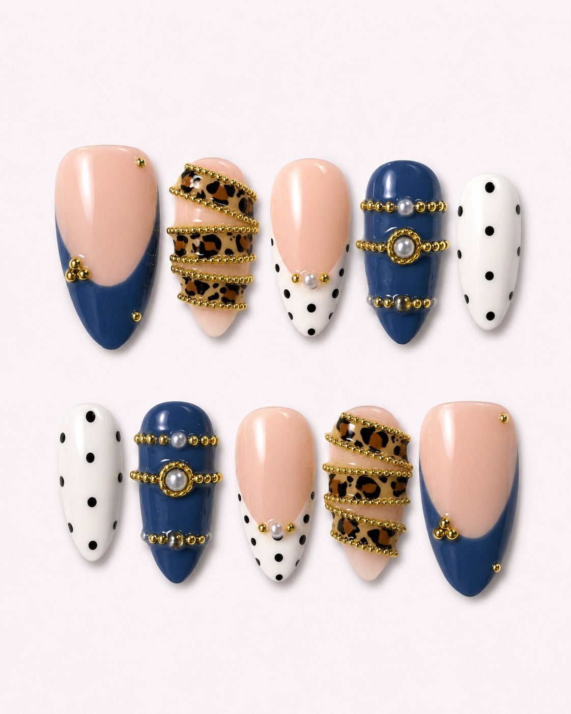Safari Heiress Luxe Minimal Press On Nails