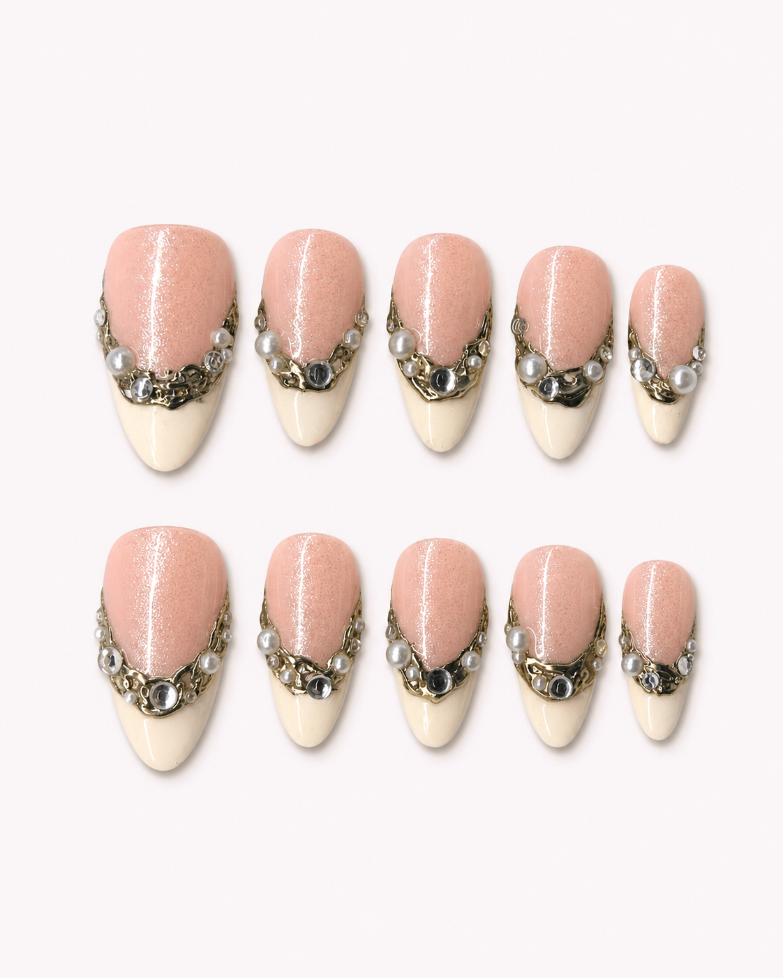 Ivory Whisper Luxe Minimal Press On Nails