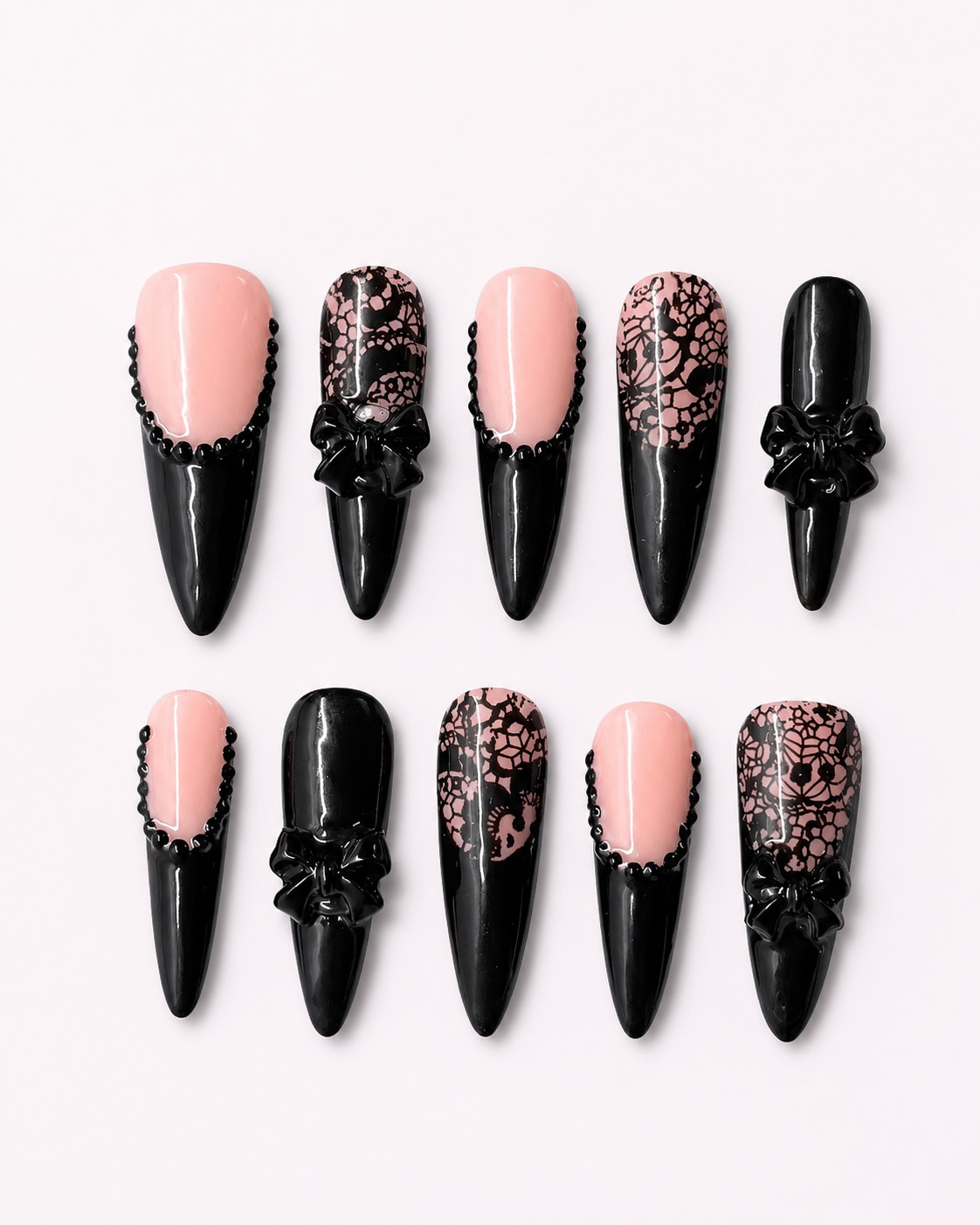 Noir Muse Summer Y2K Press On Nails